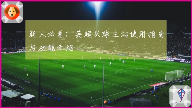 新人必看：英超买球主站使用指南与功能介绍