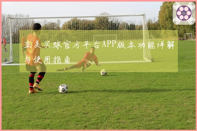亚美买球官方平台APP版本功能详解与使用指南